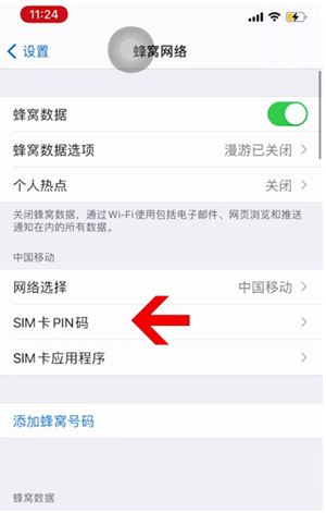 左云苹果14维修网分享如何给iPhone14的SIM卡设置密码 