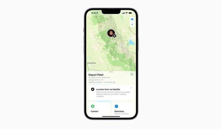 左云苹果14维修分享iPhone14系列中 FindMy功能通过卫星分享位置方法教程 