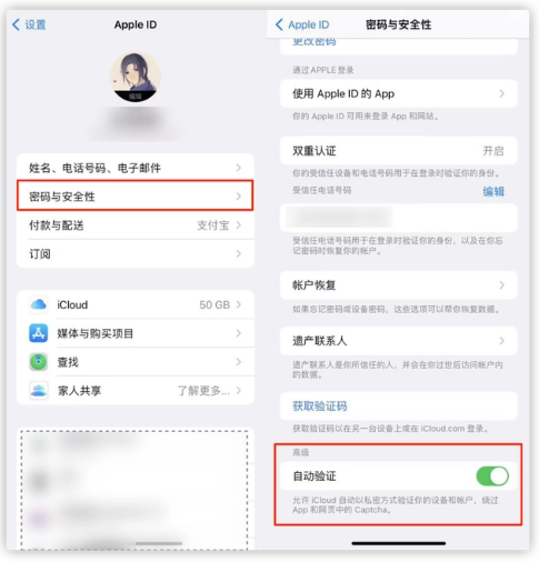 左云苹果手机维修分享iOS 16 自动验证功能开启方法 