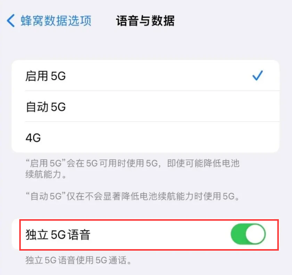 左云苹果14维修分享iPhone 14 Pro如何开启VoNR 