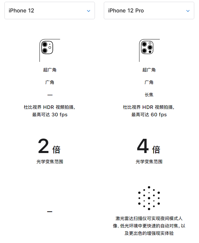 左云苹果手机维修分享苹果 iPhone 12 与 iPhone 12 Pro 选哪款 